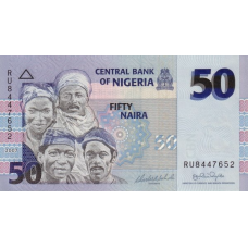 P35b Nigeria - 50 Naira Year 2007
